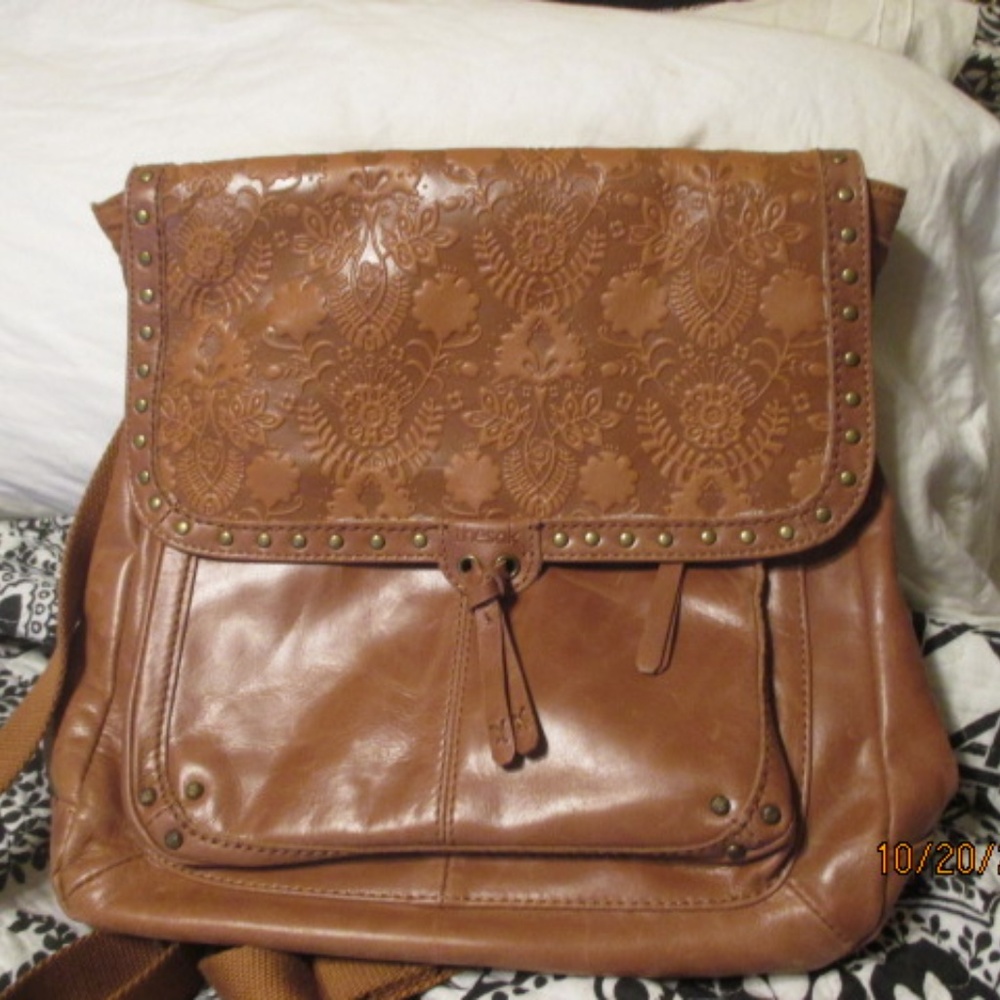 The Sak Leather Crossbody Convertible BackPack